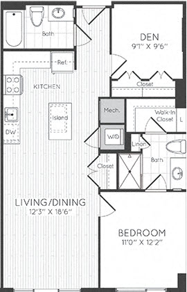 Apartment 0702 floorplan